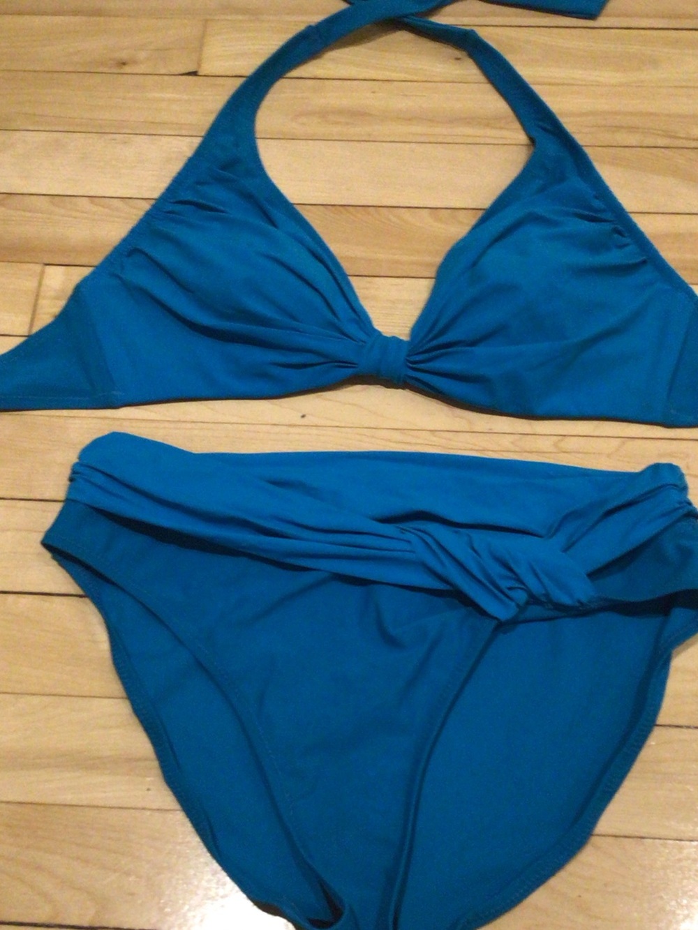 Gottex Teal Twist Halter Bikini
